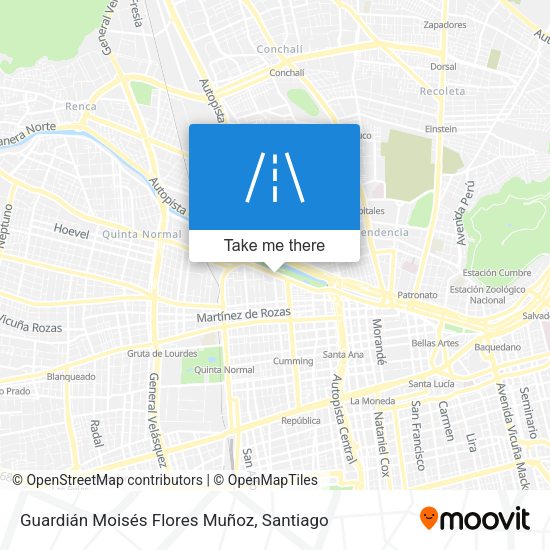Guardián Moisés Flores Muñoz map