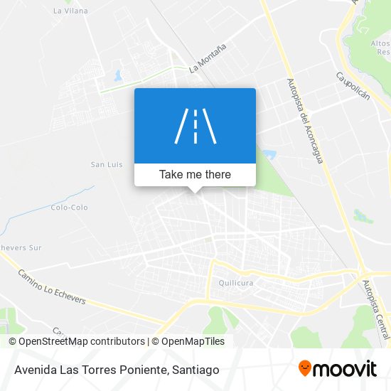 Avenida Las Torres Poniente map