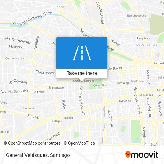 General Velásquez map