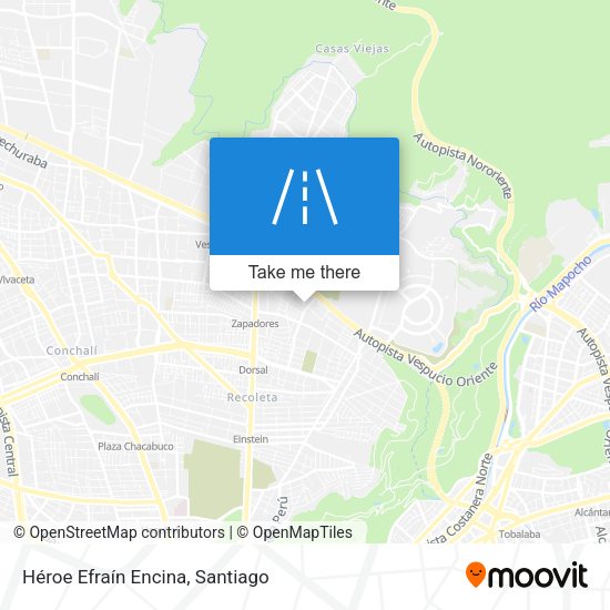 Héroe Efraín Encina map