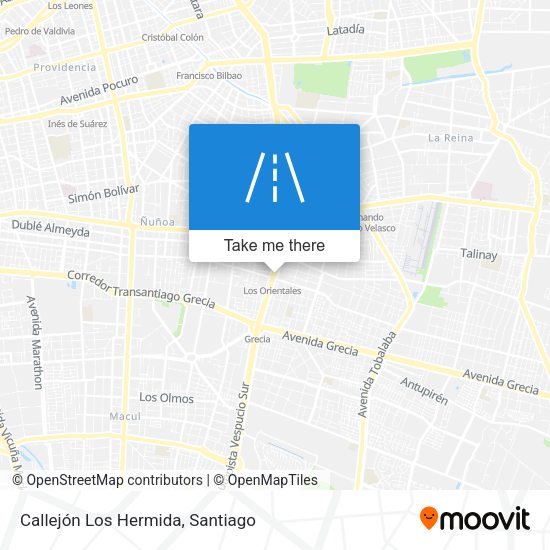 Callejón Los Hermida map