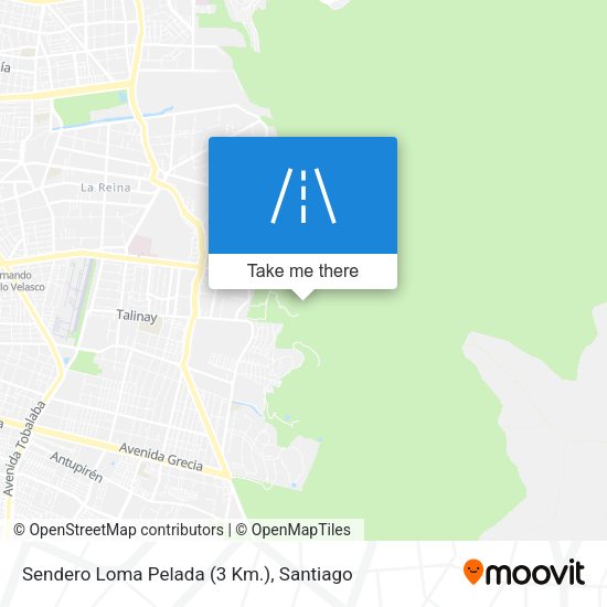 Sendero Loma Pelada (3 Km.) map