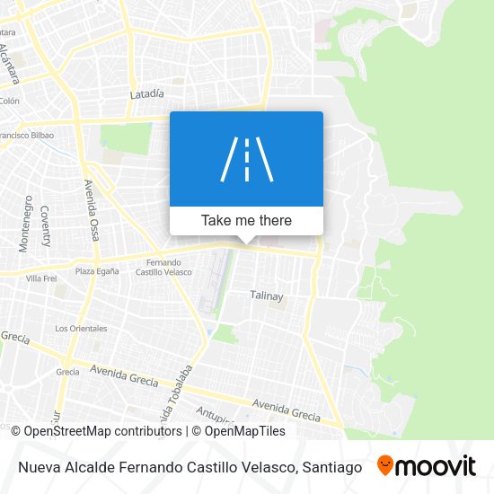Nueva Alcalde Fernando Castillo Velasco map