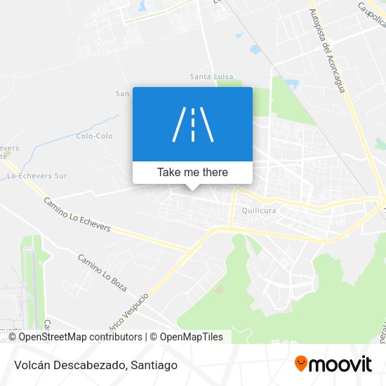 Volcán Descabezado map