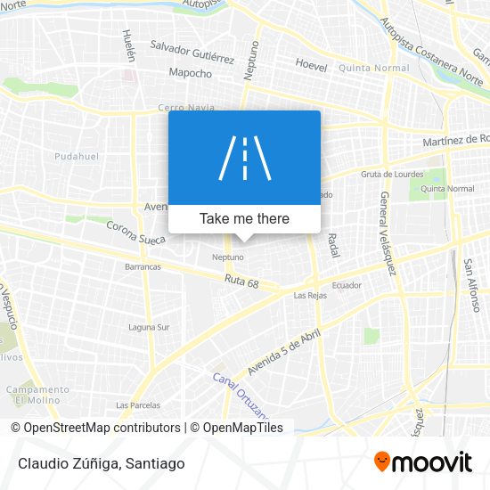 Claudio Zúñiga map