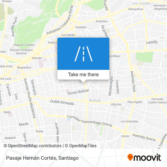 Mapa de Pasaje Hernán Cortés
