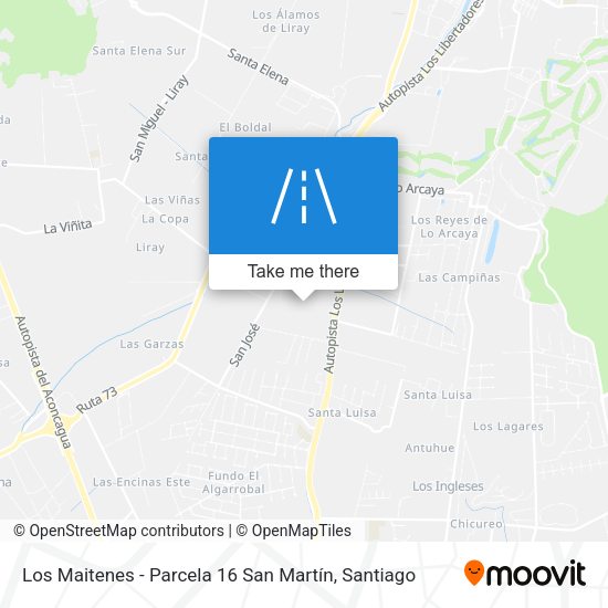 Los Maitenes - Parcela 16 San Martín map