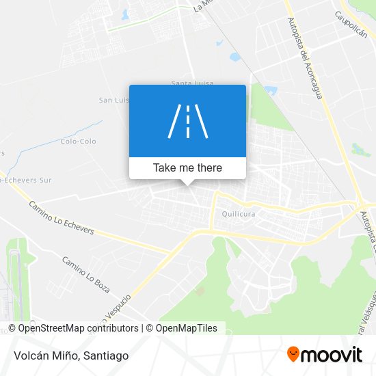 Volcán Miño map
