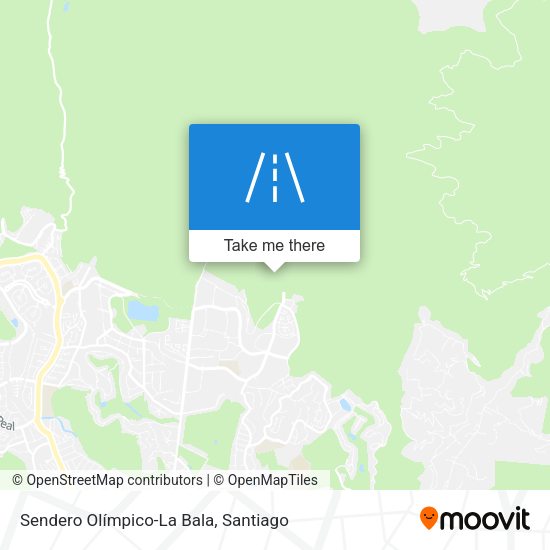 Mapa de Sendero Olímpico-La Bala