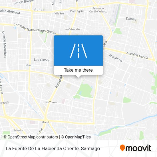 Mapa de La Fuente De La Hacienda Oriente