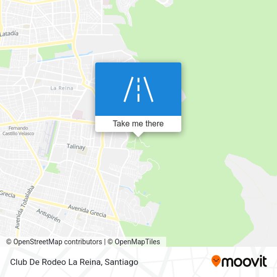 Club De Rodeo La Reina map