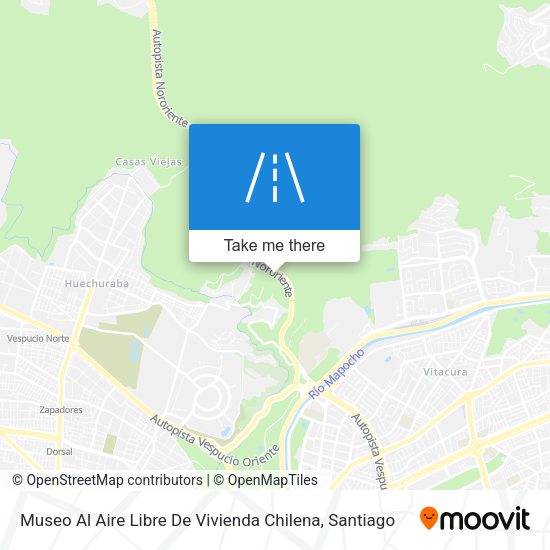 Mapa de Museo Al Aire Libre De Vivienda Chilena
