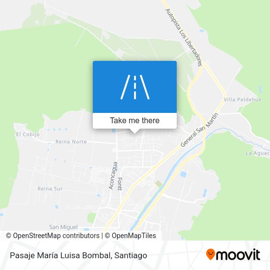 Mapa de Pasaje María Luisa Bombal
