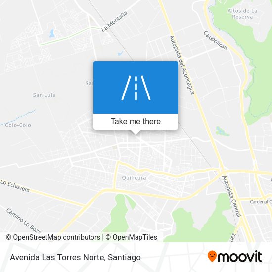 Avenida Las Torres Norte map