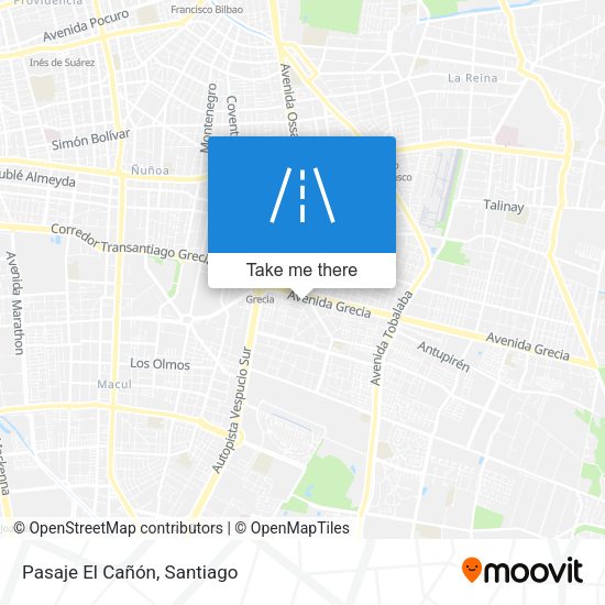 Mapa de Pasaje El Cañón