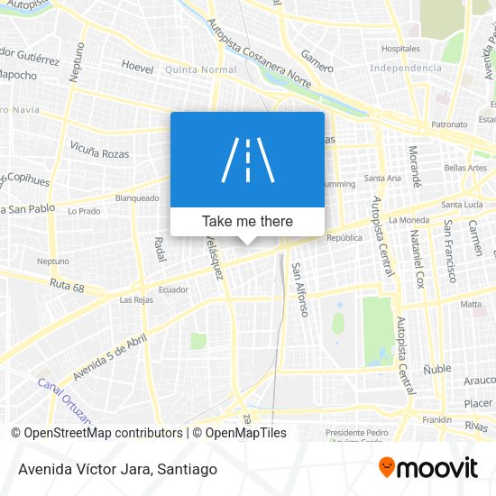 Avenida Víctor Jara map