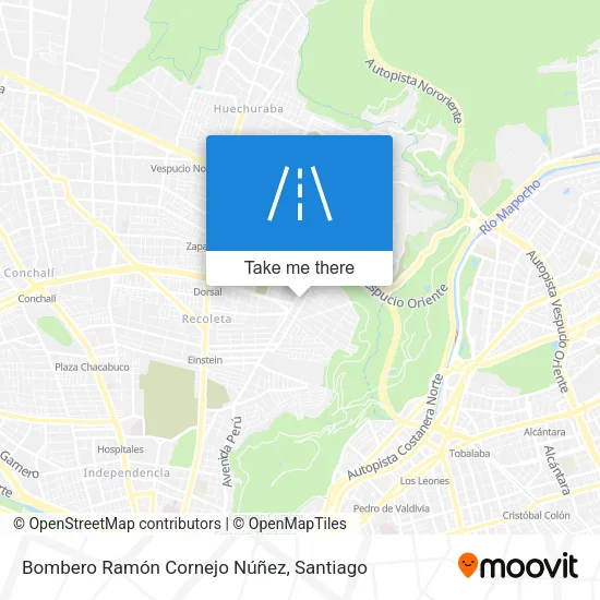 Bombero Ramón Cornejo Núñez map