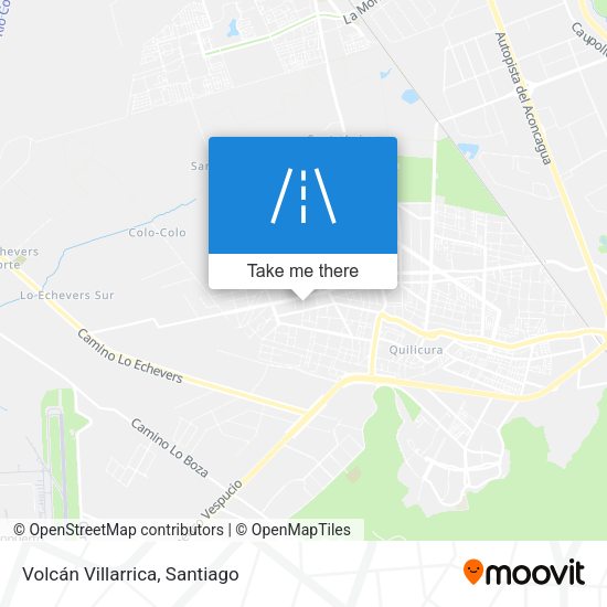 Volcán Villarrica map