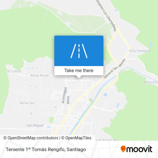 Mapa de Teniente 1º Tomás Rengifo