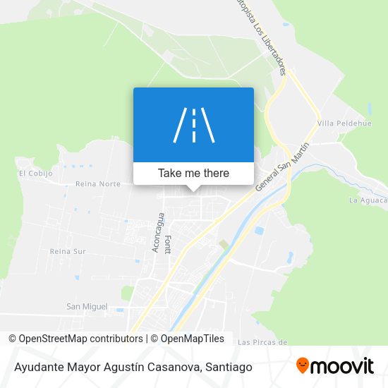 Mapa de Ayudante Mayor Agustín Casanova