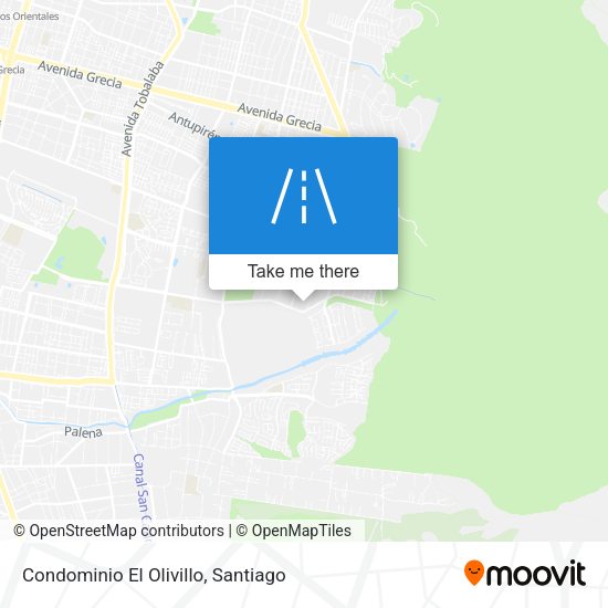 Condominio El Olivillo map