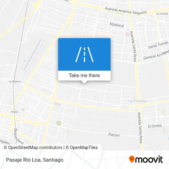 Mapa de Pasaje Río Loa