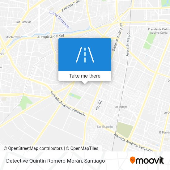 Detective Quintín Romero Morán map