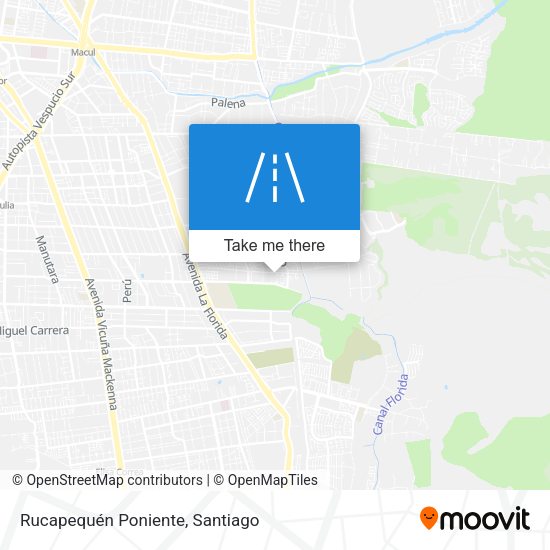 Rucapequén Poniente map