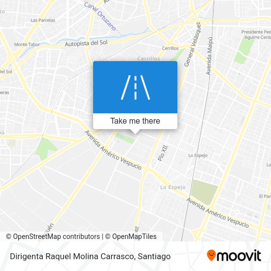 Mapa de Dirigenta Raquel Molina Carrasco