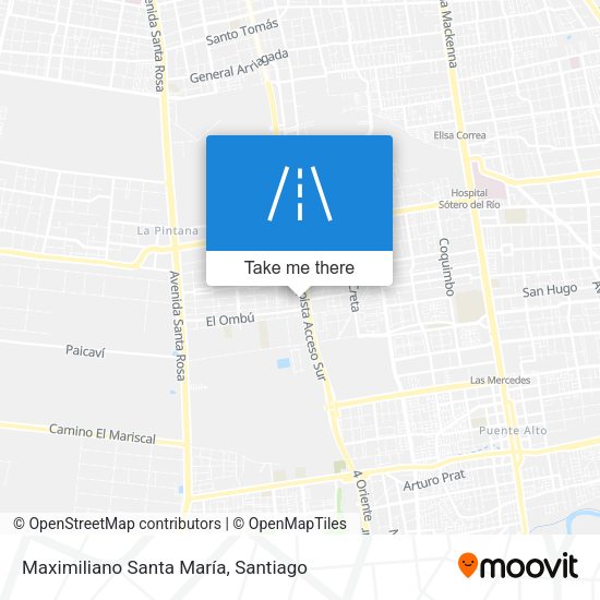Maximiliano Santa María map