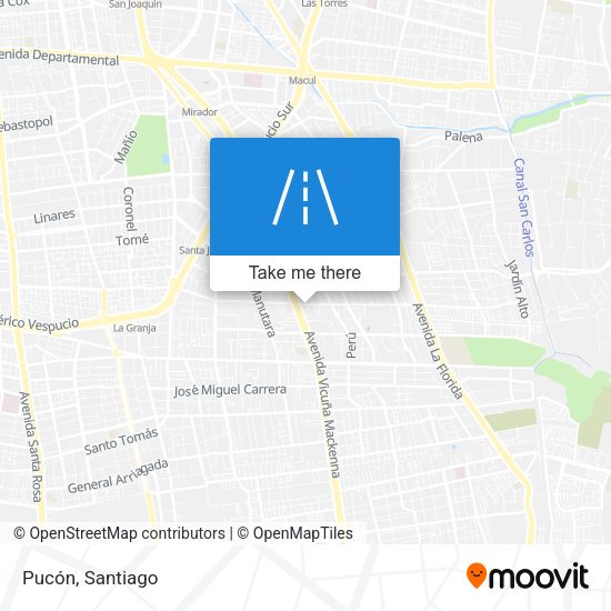 Mapa de Pucón