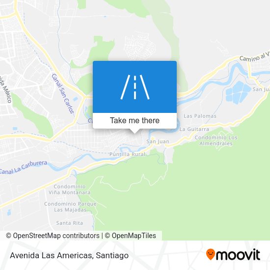 Avenida Las Americas map