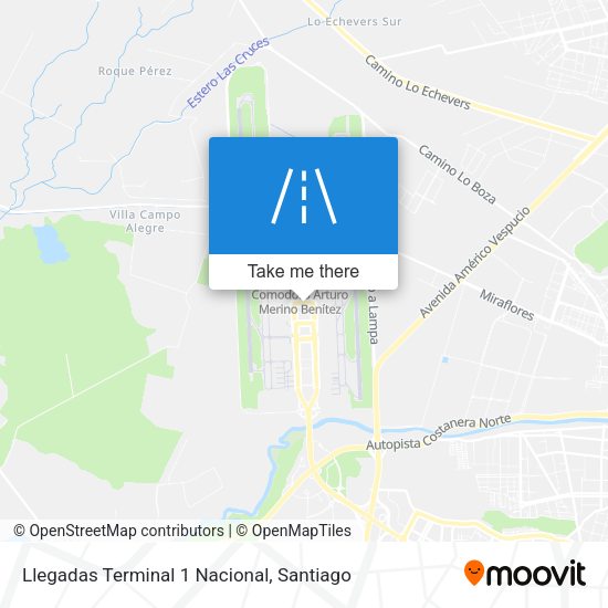 Llegadas Terminal 1 Nacional map