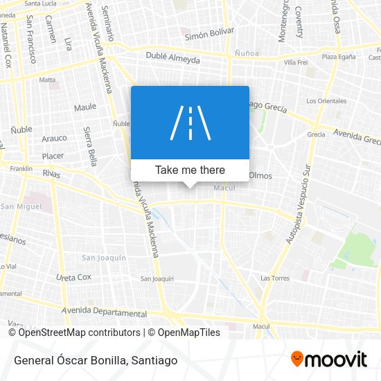 General Óscar Bonilla map