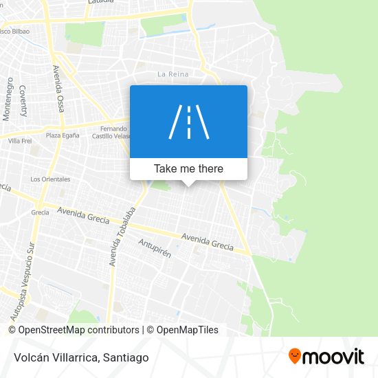 Mapa de Volcán Villarrica