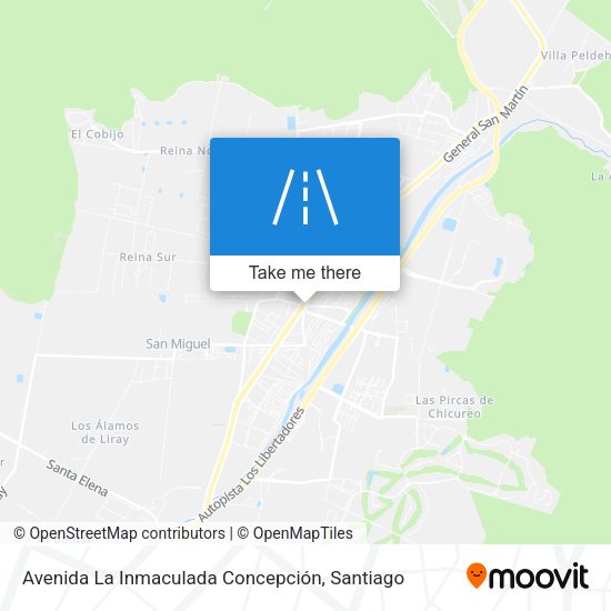 Avenida La Inmaculada Concepción map