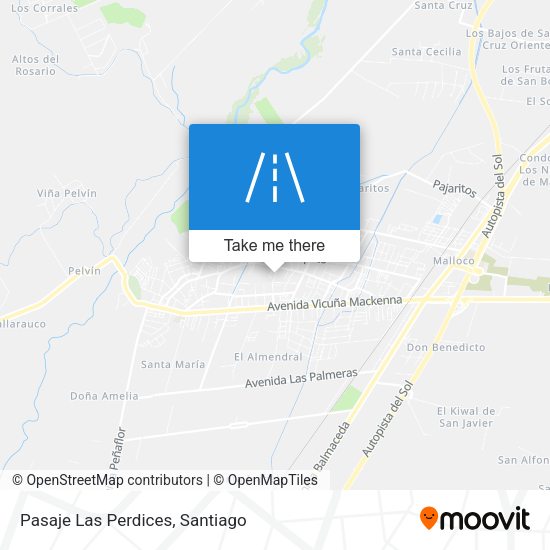 Mapa de Pasaje Las Perdices