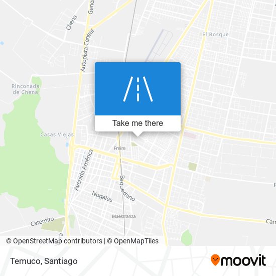 Mapa de Temuco