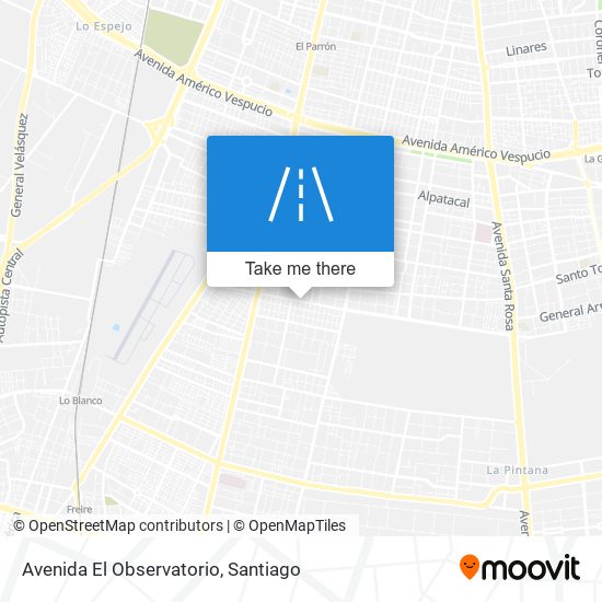 Mapa de Avenida El Observatorio