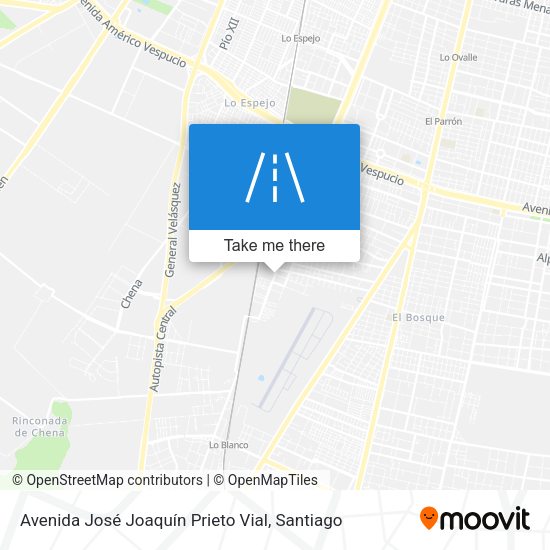 Mapa de Avenida José Joaquín Prieto Vial