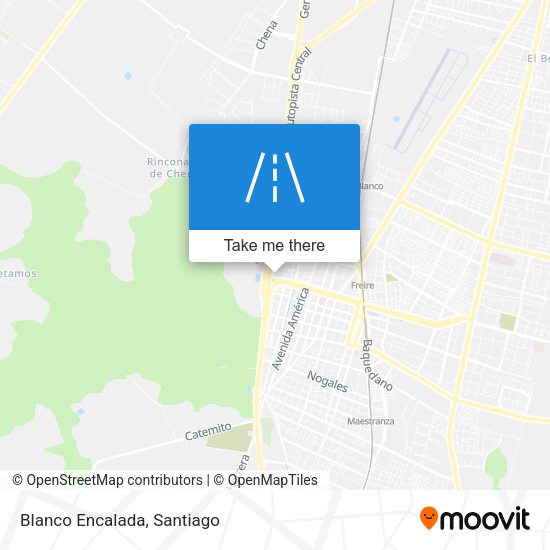 Mapa de Blanco Encalada