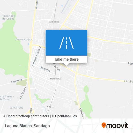 Mapa de Laguna Blanca