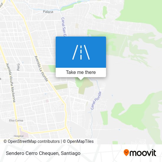 Mapa de Sendero Cerro Chequen