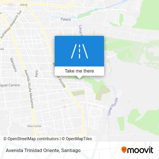Mapa de Avenida Trinidad Oriente