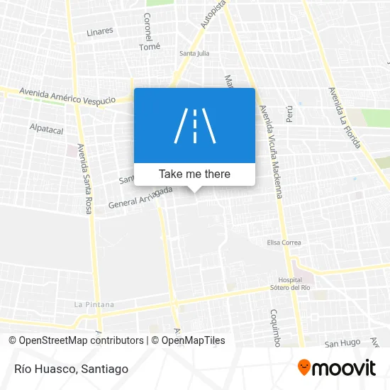 Río Huasco map