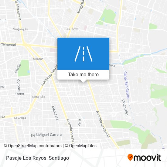 Pasaje Los Rayos map