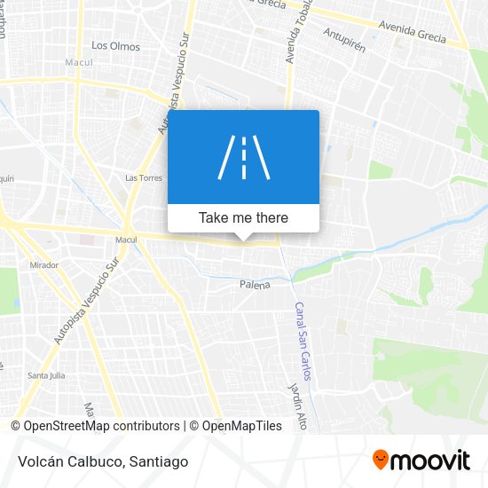 Mapa de Volcán Calbuco
