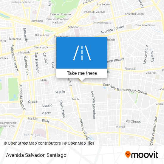 Mapa de Avenida Salvador