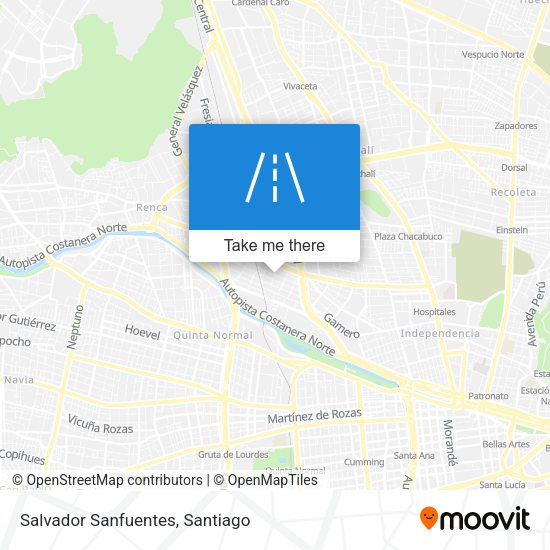 Mapa de Salvador Sanfuentes