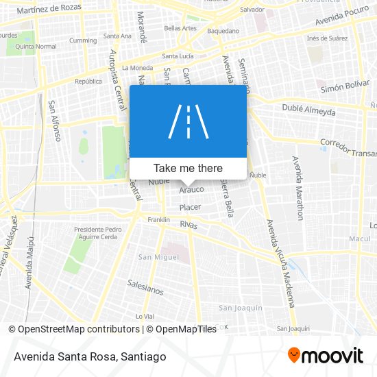 Mapa de Avenida Santa Rosa